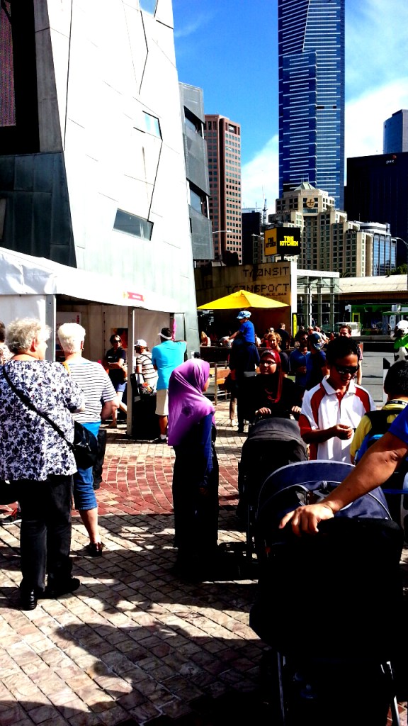 Multicultural crowd at the Viva Victoria Festival