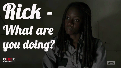 Michonne speaks with Rick