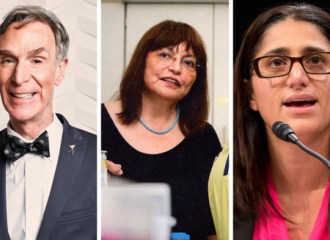 Bill Nye, Dr Lydia Villa-Komoroff, and Dr Mona Hanna-Attisha